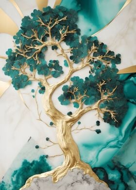 Japanese gold bonsai