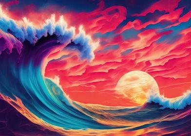 Surrealistic seascape