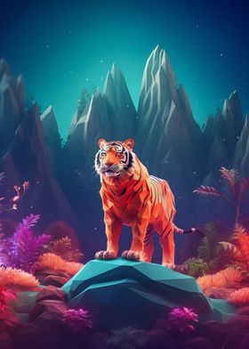 Tiger blue night