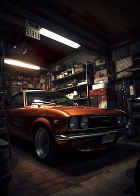 Japan Old Timer Car Garage