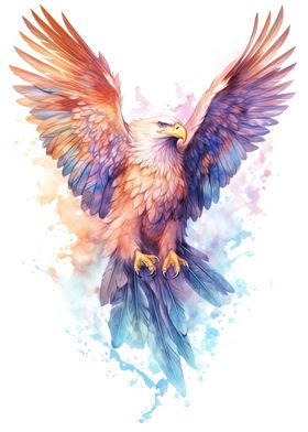 Watercolor Eagle Painting