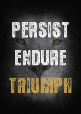 Persist Endure Trimph