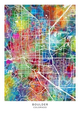 Boulder Colorado Map