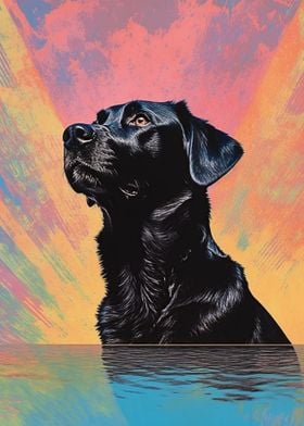 Bold Black Dog Decor Art