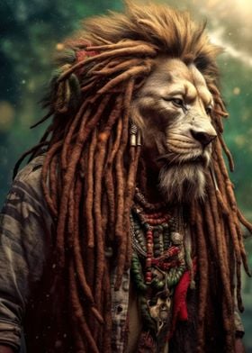 blind rasta lion 