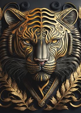 GOLDEN TIGER ART DECO