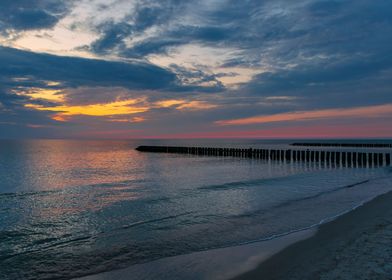 Sunset, Baltic Sea, Poland