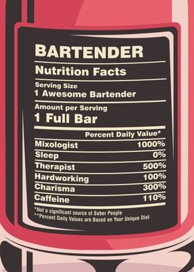 Bartender Nutrition Facts