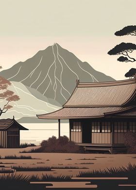 Vintage Asian Landscape