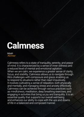 Calmness