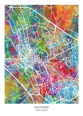 Oxford England Map