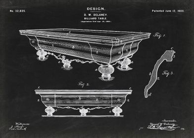 Billiard Table patent