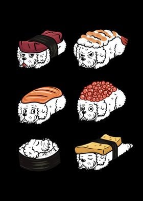 Bichon Frise Sushi 