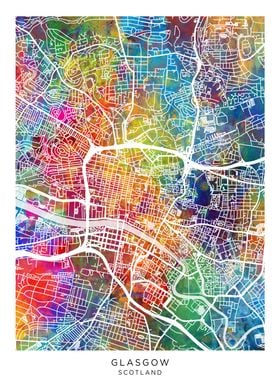 Glasgow Scotland Map