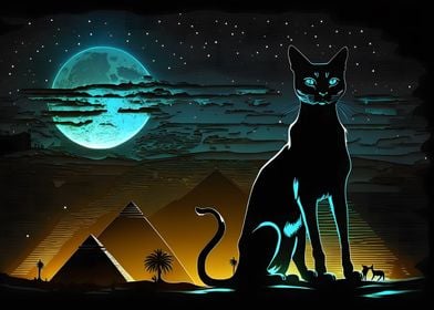 Sacred Cat at Pyramids