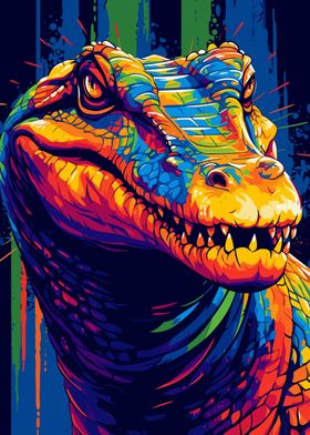 Animal Crocodile WPAP