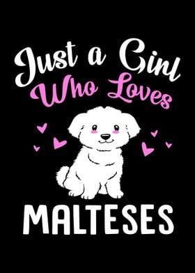 Maltese Dog Girl