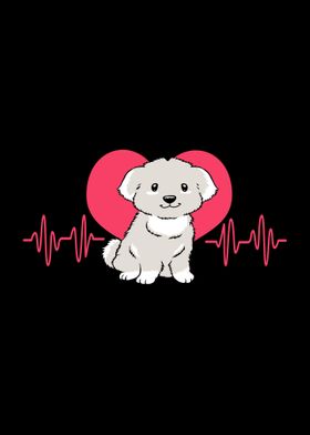 Maltese Dog Heartbeat