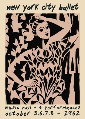 1962 NYC Ballet Poster