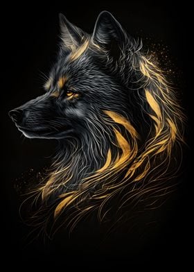 Fox black gold dark BG