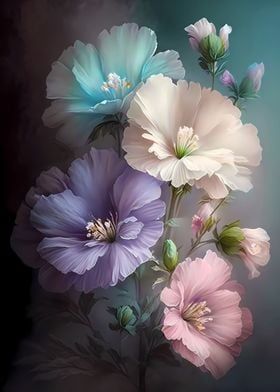 Dreamy Pastel Flowers