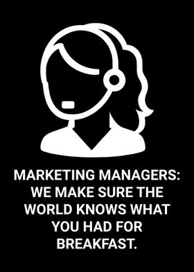 Funny Marketing Manager