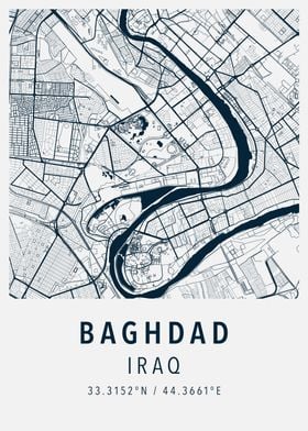 baghdad simple map