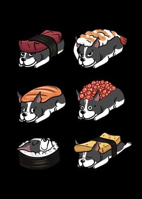 Boston Terrier Sushi 