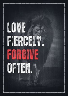 Love Fiercely Forgive