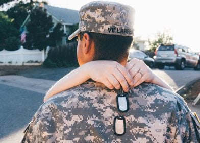 A Soldiers welcome home