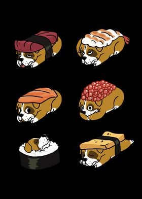 Boxer Dog Sushi 