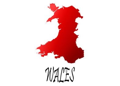 Wales Country Silhouette