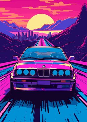 BMW 3 Series Synthwave
