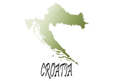 Croatia Silhouette