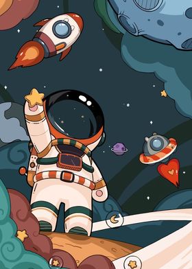cute astronaut