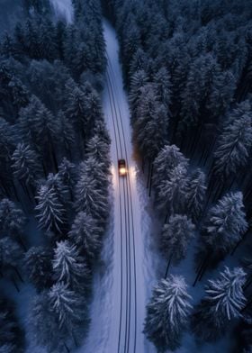 Night Drive in Winterland