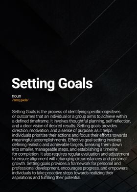 Setting Goals