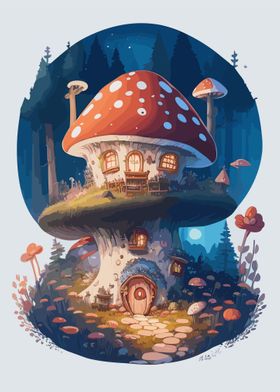 Fairy Mushroom House 06