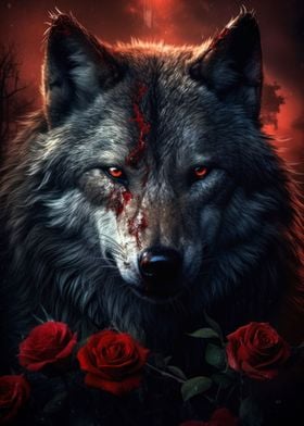 bloody black wolf