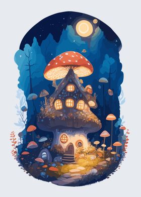 Fairy Mushroom House 07