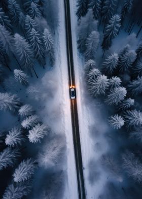 Night Drive in Winterland