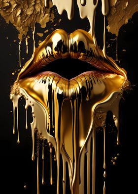 Golden lips