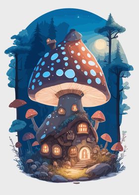 Fairy Mushroom House 08