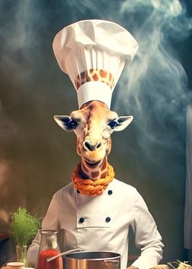 Giraffe cooking kitchen