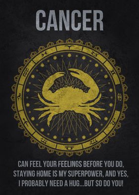 Cancer Funny Zodiac Sign