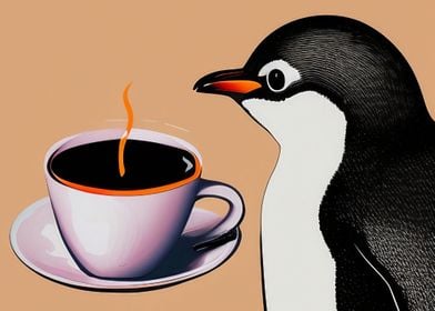Penguin and Coffee