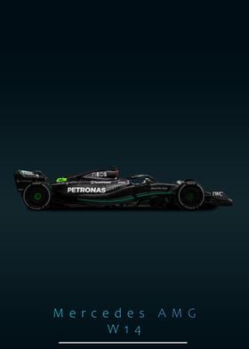 Mercedes AMG W14 F1 Car 