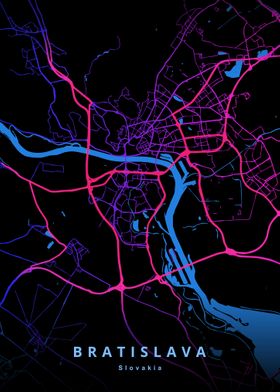 Bratislava Slovakia Map