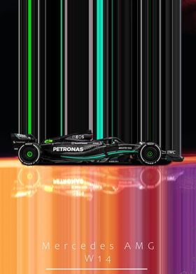 Mercedes AMG W14 F1 Car 