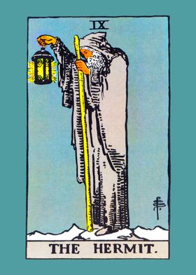 The Hermit Tarot Card